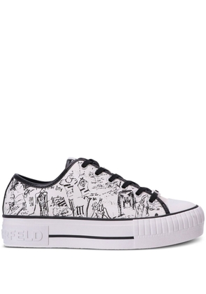 Karl Lagerfeld Kampus Max lace-up sneakers - White