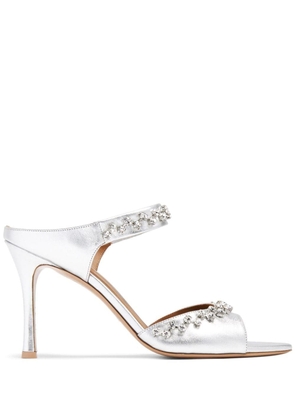 Malone Souliers Tala 90mm crystal-embellished sandals - Silver