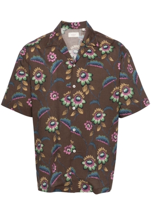 Altea Bart floral-print shirt - Brown