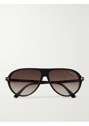 TOM FORD - Aviator-Style Acetate Sunglasses - Men - Black