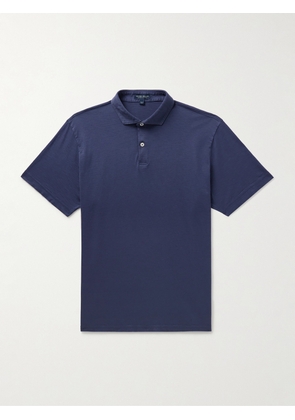Peter Millar - Journeyman Pima Cotton-Jersey Polo Shirt - Men - Blue - S