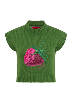 La Doublej Embroidered Lampone Sweater Vest