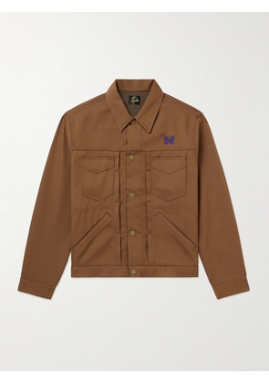 Needles - Logo-Embroidered Twill Jacket - Men - Brown - S