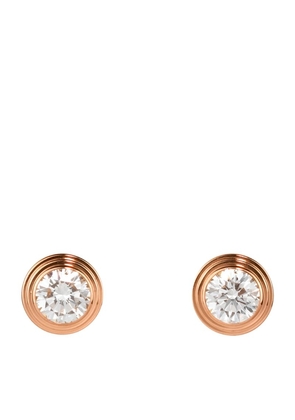 Cartier Medium Rose Gold And Diamond Cartier D'Amour Earrings