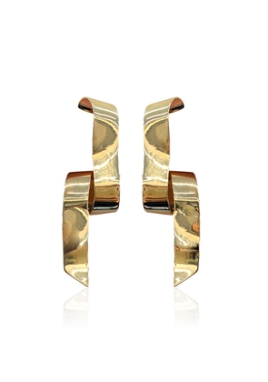 Rabanne - Wave Loop Gold-Tone Earrings - Gold - OS - Moda Operandi - Gifts For Her