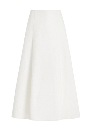 Anna Quan - Liana Cotton-Blend Boucle Maxi Skirt - White - AU 6 - Moda Operandi