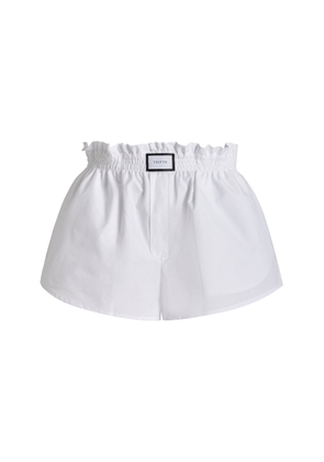 YAITTE - Palma Cotton Shorts - White - XS - Moda Operandi