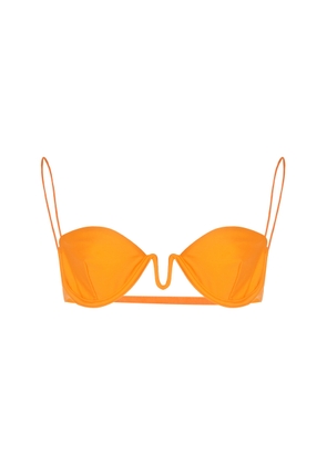 Ziah - Cup-Detailed Balconette Bikini Top - Orange - AU 12 - Moda Operandi