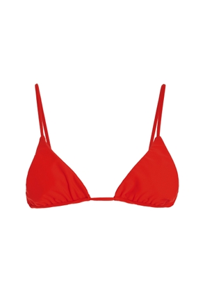 JADE SWIM - Via Triangle Bikini Top - Red - XS - Moda Operandi
