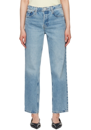 FRAME Blue 'The Slouchy Straight' Jeans
