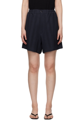 Cordera Navy Herringbone Shorts