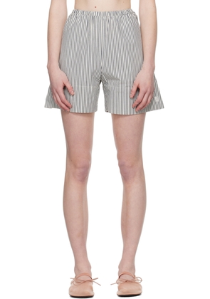 by Malene Birger White & Blue Siona Shorts