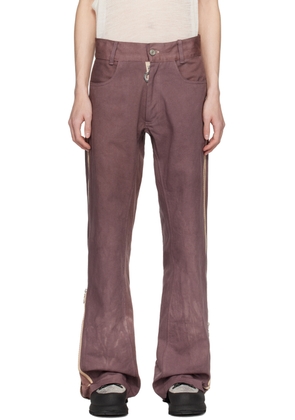 Charlie Constantinou Brown Simplified Zip Jeans