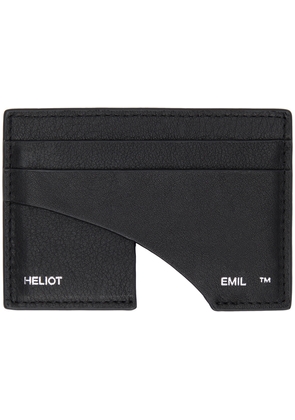 HELIOT EMIL Black Leather Card Holder