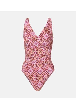 Karla Colletto Basics printed swimsuit