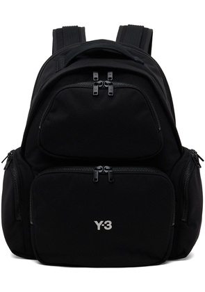 Y-3 Black Canvas Backpack