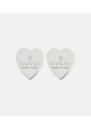 Gucci Sterling silver heart earrings