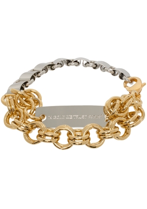 IN GOLD WE TRUST PARIS Silver & Gold Multi Chains Bracelet