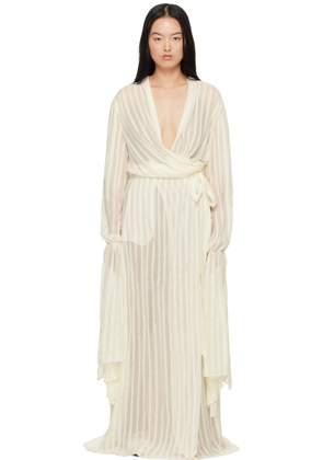 Stella McCartney Off-White Wrap Maxi Dress