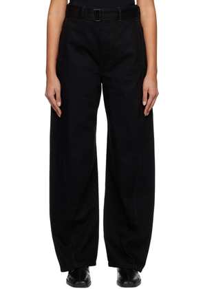 LEMAIRE Black Twisted Belted Jeans