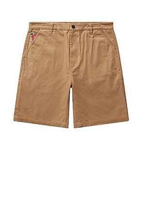 Wahine Cargo Shorts in Camel - Brown. Size M (also in L, S, XL, XS).