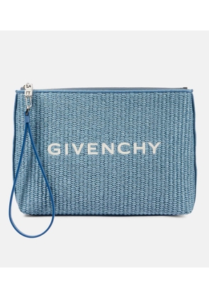 Givenchy Logo raffia pouch