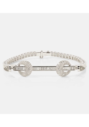 Ananya Chakra 18kt white gold bracelet with diamonds and quartz