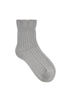 Falke Bedsock Rib Wool-blend Socks - Grey - 39-42