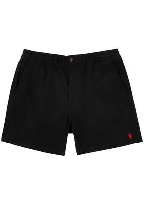 Polo Ralph Lauren Logo-embroidered Stretch-cotton Shorts - Black - L