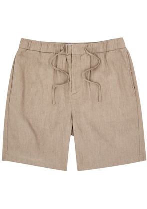 Frescobol carioca Felipe Linen-blend Shorts - Beige - 32 (W32 / M)