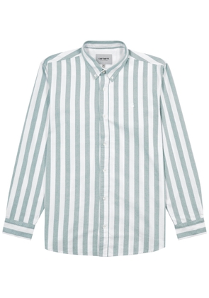 Carhartt Wip Dillon Striped Cotton Oxford Shirt - Green - L