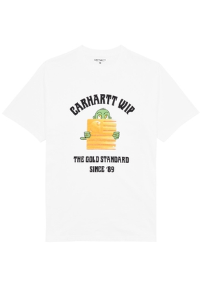 Carhartt Wip Gold Standard Printed Cotton T-shirt - White
