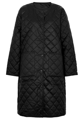 Eileen Fisher Reversible Quilted Shell Coat - Black - S (UK 10-12 / M)