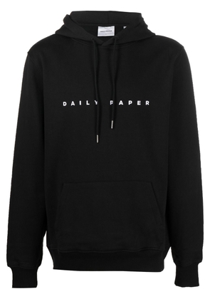 Daily Paper logo-print drawstring hoodie - Black