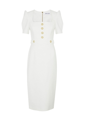 Rebecca Vallance Clarisse Bouclé Cotton-blend Midi Dress - Ivory - 8 (UK8 / S)