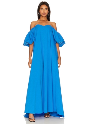 CAROLINE CONSTAS Palmer Dress in Blue. Size XS.