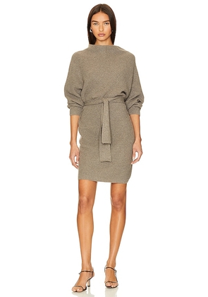 Brochu Walker Leith Belted Dress in Taupe. Size S.