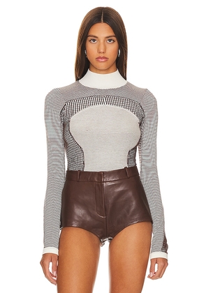 h:ours Jax Moto Turtleneck Sweater in Ivory. Size XS.