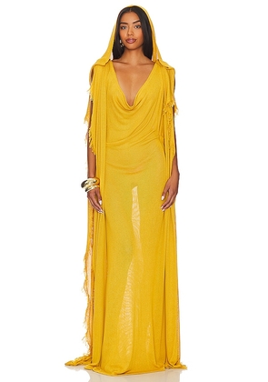 Bronx and Banco Kahlia Gown in Mustard. Size XL.