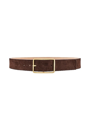 B-Low the Belt Milla Suede Belt in Chocolate. Size M, S, XL, XS.