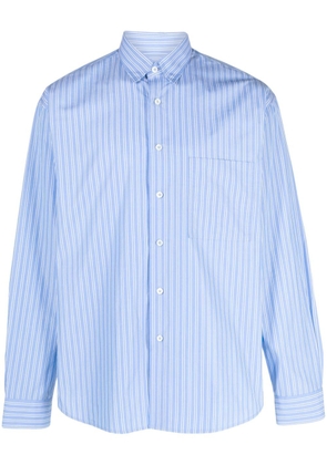Lanvin striped long-sleeve shirt - Blue