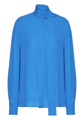 Valentino Garavani georgette silk blouse - Blue