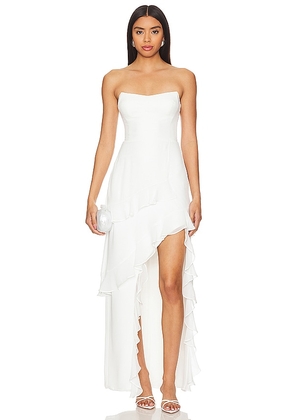 Amanda Uprichard Magnolia Dress in White. Size S.