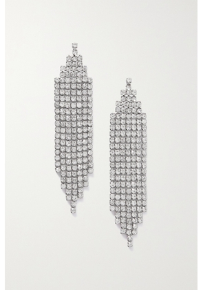 Roxanne Assoulin - On The Fringe Silver-tone Crystal Earrings - One size