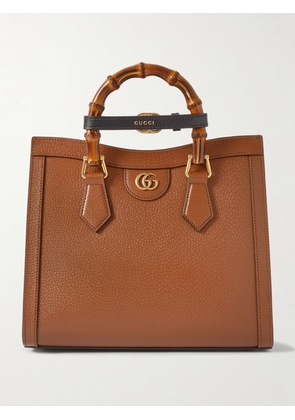 Gucci - Diana Small Textured-leather Tote - Brown - One size