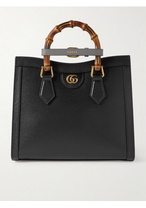 Gucci - Diana Small Textured-leather Tote - Black - One size