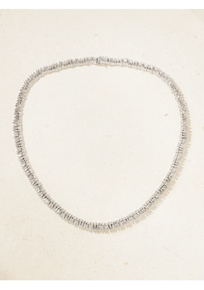 Suzanne Kalan - 18-karat White Gold Diamond Tennis Necklace - One size