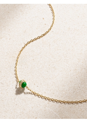 L’Atelier Nawbar - The Chlorine 18-karat Gold, Enamel And Diamond Necklace - Green - One size