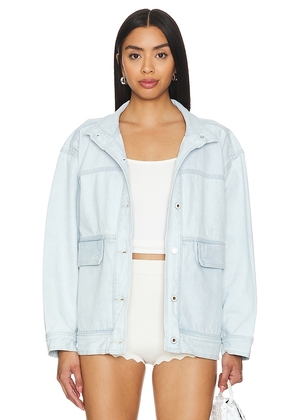 Favorite Daughter The Margot Jacket in Blue. Size M, S, XL, XS.