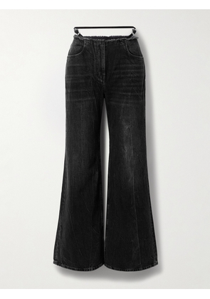 Givenchy - Distressed Low-rise Wide-leg Jeans - Black - 25,26,27,28,29,30,31